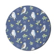 thumbnail image 1 of Bird Mouse Pad for Computers, Scene of Leaves Kookaburra on Branches with Lemons Botanical Details, Round Non-Slip Thick Rubber Modern Gaming Mousepad, 8" Round, Multicolor, by Ambesonne, 1 of 2
