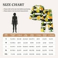 thumbnail image 6 of Junzan Orange And Lemon Print Womens Pajama Sets,Long Sleeve Button Down For Women Pjs 2 Piece, 6 of 9