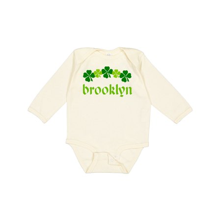 

Inktastic Brooklyn New York Irish Gift Baby Boy or Baby Girl Long Sleeve Bodysuit