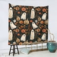 thumbnail image 5 of Halloween Tapestry Wall Hanging, Halloween Ghost Pumpkin Pattern Tapestry for Bedroom Aesthetic, Cute Tapestry Wall Decor, Halloween Decoration for Bedroom, Living Room, Indoor 59x59in, 5 of 7