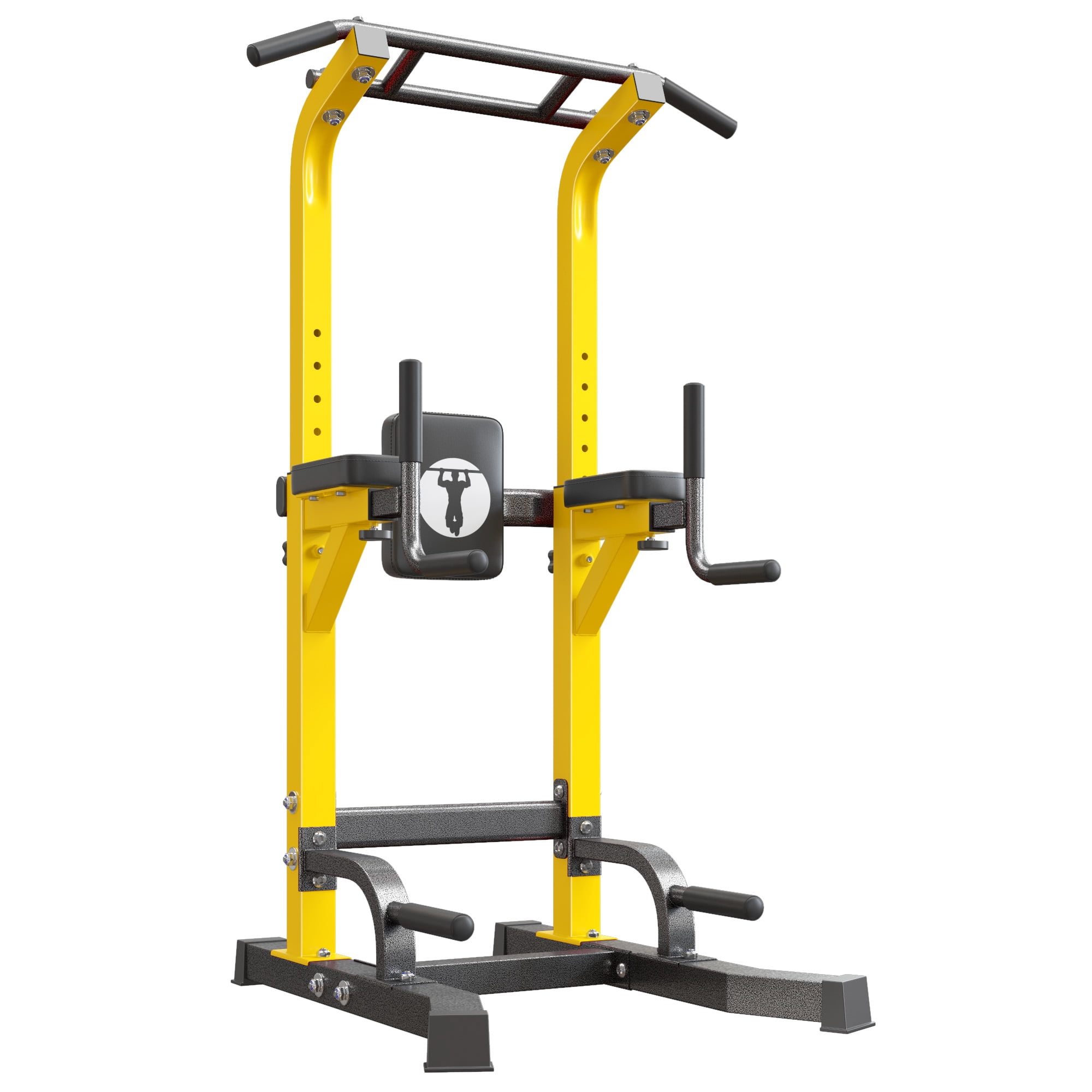 SogesPower Power Tower Dip Station Pull up Bar Stand with Adjustable Height, Multifuctional Training Equipment for Home Gym