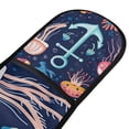 thumbnail image 4 of Yayeee Double Oven Mitt Kitchen Heat Resistant Baking 35" x7" Quilted Glove, Blue Anchor, 4 of 6