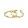 thumbnail image 2 of Arracadas Redondas Casa del Anillo 2.4 Cm 2 mm Oro Sólido 10k AMARILLO, 2 of 4