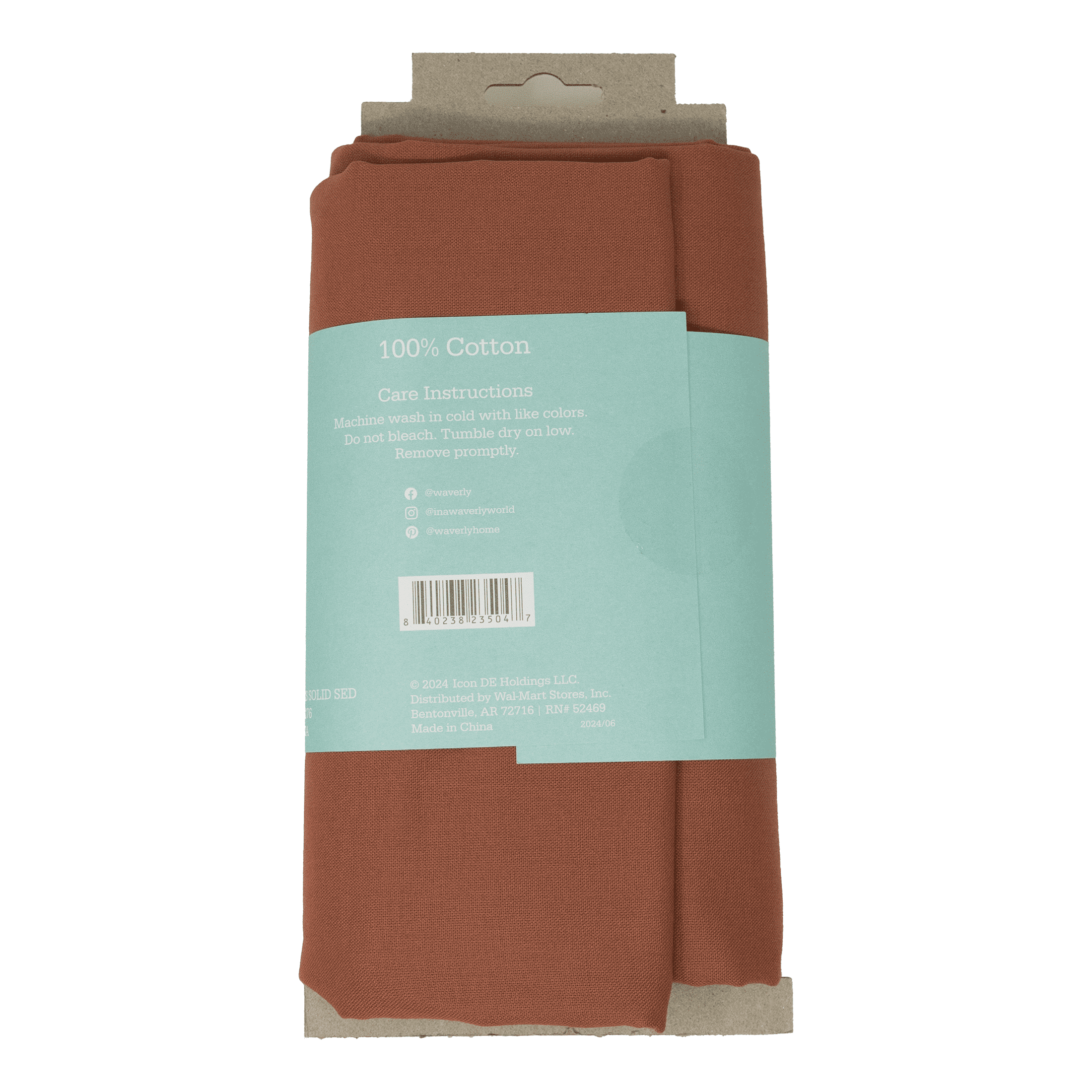 (2 pack) Waverly Inspirations 2 Yard Cut 100% Cotton Solids Fabric, Sedona, 44" Wide for Quilting & Sewing