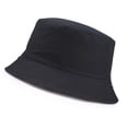 thumbnail image 3 of Aoanydony All Seasons Bucket Hat Comfortable Decorative Fashion Headwear Fashion Accessory with Solid Color for Outing Travel Wearing Black, 3 of 6