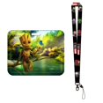 thumbnail image 1 of Disney Superheroes Card Holder Lanyard Men's Slide Card Holders Student Cardholder Hanging Rope Employee ID Case Gao Jinjia LED, 1 of 2