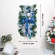 thumbnail image 1 of Corona de Navidad colgante para decoración de escaleras, adornos de ratán con luces para puerta delantera, pared, fiesta, decoración del hogar, 1 of 4