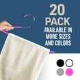thumbnail image 5 of Set de perchas para pantalones Lifemaster Metal, 20 piezas, antideslizantes, color rosa, 5 of 5