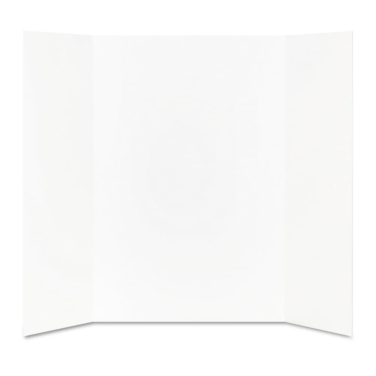 Elmer's Premium Foam Tri-Fold Display Board, 3/16” Thick, 36 x 48, White