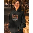 thumbnail image 2 of Hocus Focus Teacher Retro Style Hoodie Women -Image by Shutterstock, Female 3X-Large, 2 of 4