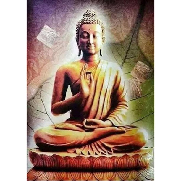 YM1 (estatua Buda-Hg265) estatua Buda diamante diamante resina 30*40CM