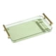 thumbnail image 1 of Bandeja de servicio rectangular Bandeja de servicio con asas Bandeja de alimentos de 12 "x8" Bandeja de acrílico transparente multipropósito Sunnimix Bandeja de servir, 1 of 8