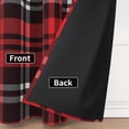 thumbnail image 2 of Tchckioa Christmas Red Grid Blackout Curtains for Bedroom,2 Panels Privacy Protection Grommet Drapes,42x63 Inch, 2 of 7