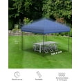 thumbnail image 2 of COZONY 10'x10' Pop Up Canopy Tent, Waterproof and UV Protection, 3 Sidewalls and 4 Sandbags,Instant Portable and Adjustable Shelter for Deck, Backyard, Garden, Patio,Lawns,Outdoor Activities, Blue, 2 of 8