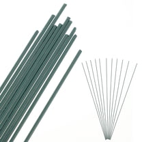 HOOWIFFY 11Pc Green Artificial Flower Stems Plastic Rods for Floral Arrangement and Craft