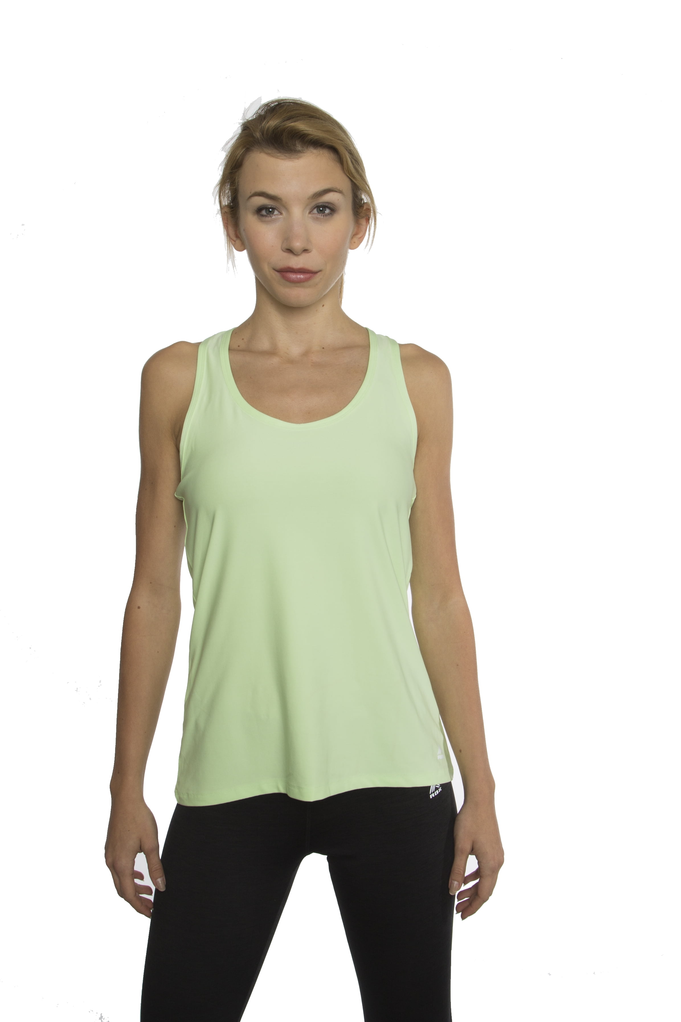 RBX RBX Active Women's Basic Solid Colored Racerback Performance Tank Top