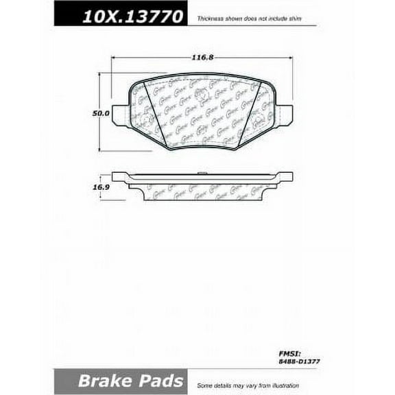 Centric Parts - Ceramic Pads