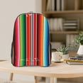 thumbnail image 5 of Honeii Mexican Serape Blanket Stripes Print Clear Backpack Heavy Duty Transparent Bag 17" See Through BookBag for Women Men Adults Work Festival Sports Travel, 5 of 7