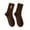 Brown, variant on Women's Combed Cotton Embroidered Letter Sports Socks, College Style, Comfortable with Mesh Ventilation, Machine Wash Cold