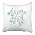 thumbnail image 1 of RYLABLUE Vintage Romantic Lettering Quote Made in Let Your Dreams Come True Modern Inspirational Motivation Pillowcase Pillow Cover 18x18 inches, 1 of 1