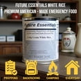thumbnail image 6 of Future Essentials Long Grain White Rice 6 Pack (#2.5 Cans, 24 oz Each) – 25 Year Shelf Life Emergency Food, USA Grown Vacuum-Sealed Rice for Long-Term Storage & Preparedness, 6 of 9
