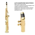 thumbnail image 3 of Boquilla De Saxofón Alto, Boquilla De Saxofón De Repuesto De Latón Para Principiantes, 3 of 7