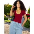 thumbnail image 4 of Player Mujer Texturizada Casual Stretch Blusa Dama Top, 4 of 5