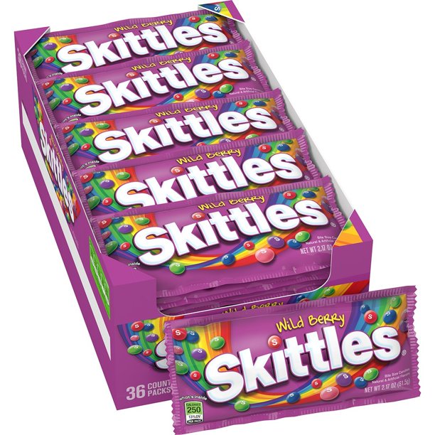 360 PACKS Skittles Wild Berry Candy, 2.17 ounce