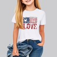 thumbnail image 2 of FamilyThread Kids America Flag 4th of July Shirt Toddler Kids Boys Girls Patriotic USA Shirt, Red White and Blue Tee Top, 2 of 7