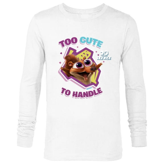 Ice Age Scrat Too Cute to Handle 20 Years Anniversary - Long Sleeve T-Shirt for Men - Customized-White