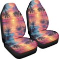 thumbnail image 3 of XYZCANDO Reflected Beach Sunset Car Seat Covers for Man Interior Decor Car Front Seat Covers Protector Soft, for Truck SUV Vehicle, 3 of 10