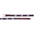 thumbnail image 2 of YRI Belts Men's Navy Classic American Flag Ribbon Belt (Made in USA), 2 of 2