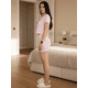 thumbnail image 4 of Pijama De 3 Piezas Mujer Pantalon Short Y Playera A Juego, 4 of 5
