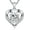 D Color-1CT, variant on Moissanite Heart Necklace for Women, 1-3CT D Color 925 Sterling Silver Pendant Engraved with 'I LOVE YOU', Gift for Wife, Girlfriend, Mom with Certificate