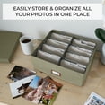 thumbnail image 2 of Caja de almacenamiento de fotos ZICOTO de lino decorativo para 1700 fotos, 2 of 5