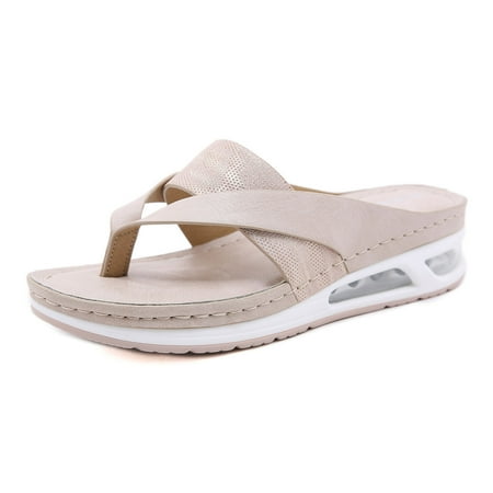 

Ugg Slippers Women Shoes for Women Sandals Women s Plus Size Lightweight Retro Shoes Massage Flip-flops Soft Bottom Wedge Slippers