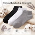 thumbnail image 5 of LUCKMEEY 10-Pack Cotton Ankle Socks for Women Soft Socks Size 5-11, 5 of 7