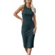 thumbnail image 1 of Vestido PRETTYGARDEN 2025 sin mangas, bodycon midi, verde oscuro XL, 1 of 5