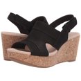 thumbnail image 6 of Clarks Womens Annadel Ivory Open Toe Casual Platform, Black Nubuck, Size 8.5, 6 of 6