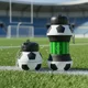 thumbnail image 2 of Juego de 2 Botellas Plegables Tipo Balón Mundial 550 ml Silicona Antigoteo con Mosquetón, 2 of 10