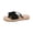 Black, variant on Lightweight Indoor/Outdoor Slippers, Women’S Summer Flat Sandals Open Toe Straw Woven Flat Thong Dressy Flip Flops Beach Thick Sole Wide Beach Walking Outdoor Slippers, Black 9