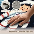 thumbnail image 6 of ODIKA 9'x12' Washable Area Rug Low Pile, Flatwoven, Playroom Ship Astronaut Galaxy Chart Science Theme Classroom for Great Room, Indoor Concept, Large Living, 6 of 7