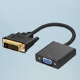 thumbnail image 4 of 1080P DVI macho a VGA hembra Adaptador convertidor de video DVI 24 + 1 Cable adaptador de DVI-D a VGA de 25 pines para TV Computadora portátil (Negro), 4 of 4