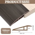 thumbnail image 2 of Tira de transición de piso de 3.28Ft x 2.8" x 0.71", tira de borde de alfombra autoadhesiva, madera oscura con vetas, 2 of 6