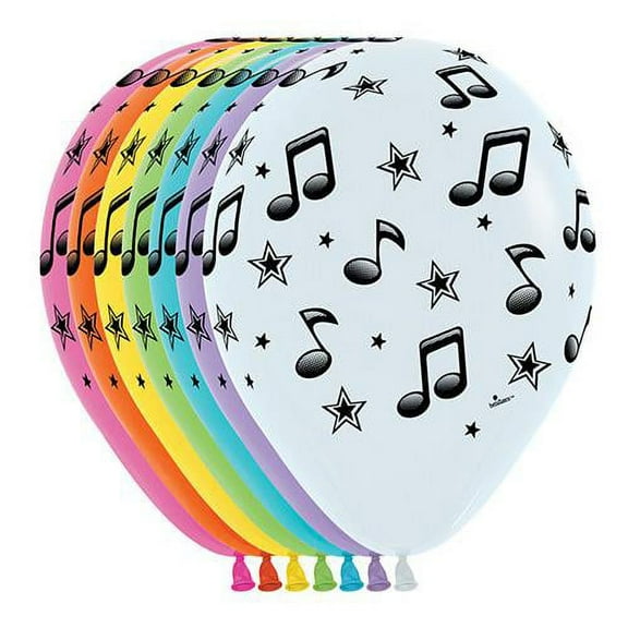 LOONBALLOON Music Balloons, 11″ MUSIC NOTES