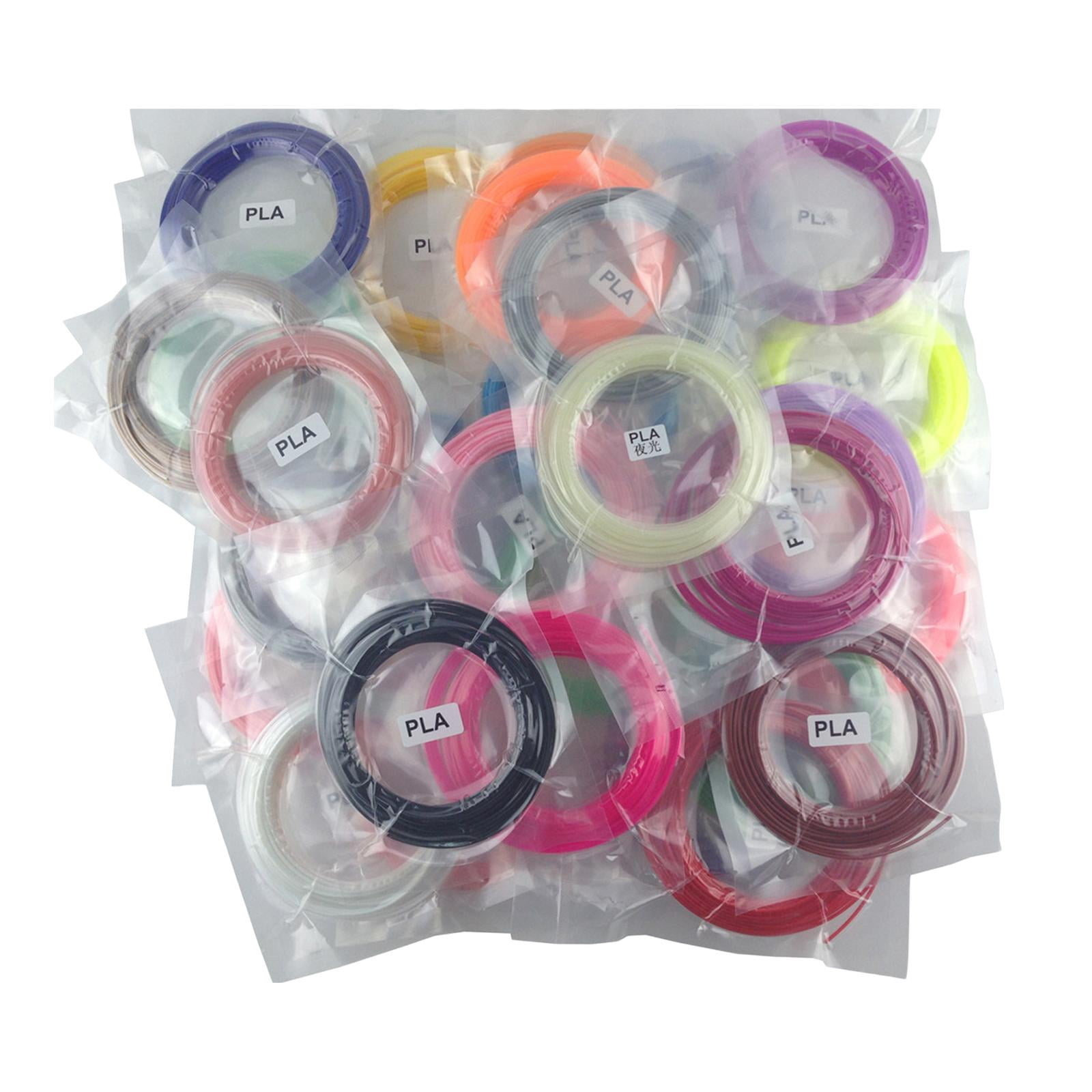 3D Printer Filament Refills Accessory Good Shaping dimensional Accuracy Pla 5m 20 Colors
