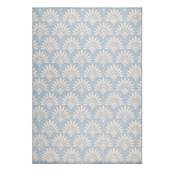 Better Homes & Gardens 7 ft. x 10 ft. Blue Fan Palm Outdoor Rug