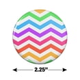 thumbnail image 3 of Rainbow Chevrons Zigzag Pattern Kitchen Refrigerator Locker Button Magnet, 3 of 5