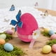 thumbnail image 1 of Huevos De Espuma 1 pieza de huevos de Pascua flocados de color rosa para decoración del hogar, escaparates y fiestas. Rkxzt, 1 of 9