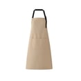 thumbnail image 3 of thinsony Adults Home Baking Apron Skin-friendly Adjustable Oil Proof Pockets Cooking Bib Reusable Washable Kitchen Supplies Beige, 3 of 9